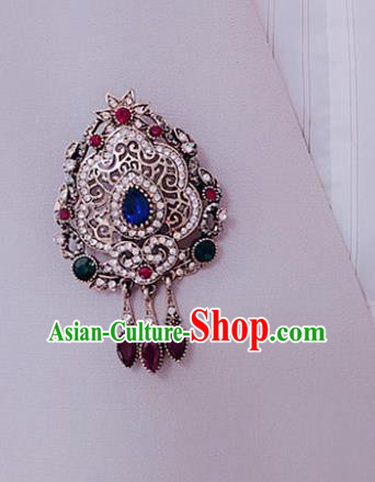 Top Court Jewelry Accessories Crystal Brooch Handmade Baroque Queen Breastpin