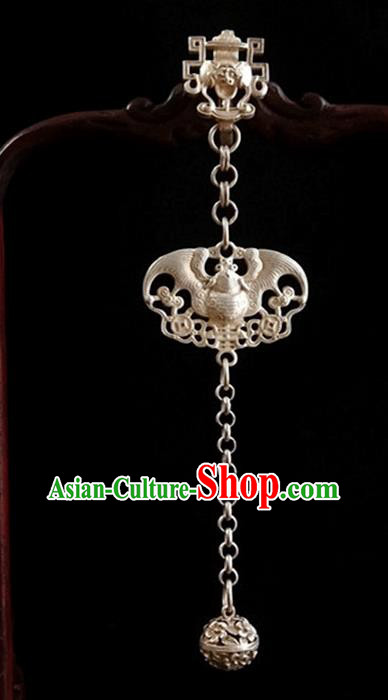 Handmade China Sachet Brooch Pendant Accessories Classical Cheongsam Argent Bat Breastpin Jewelry