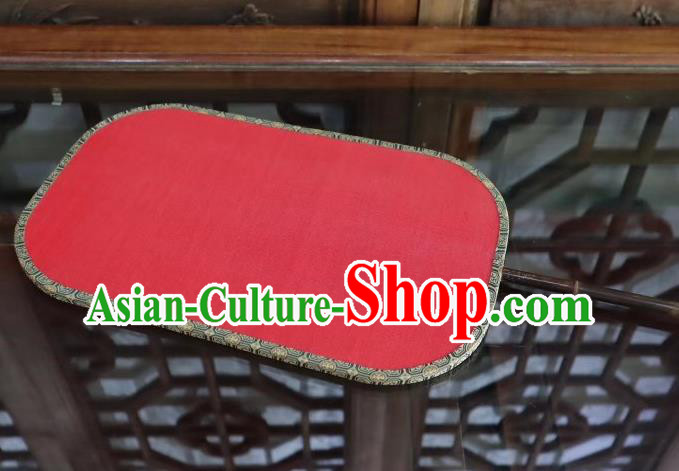 China Traditional Red Silk Palace Fan Hand Painting Fan Tang Dynasty Princess Fans