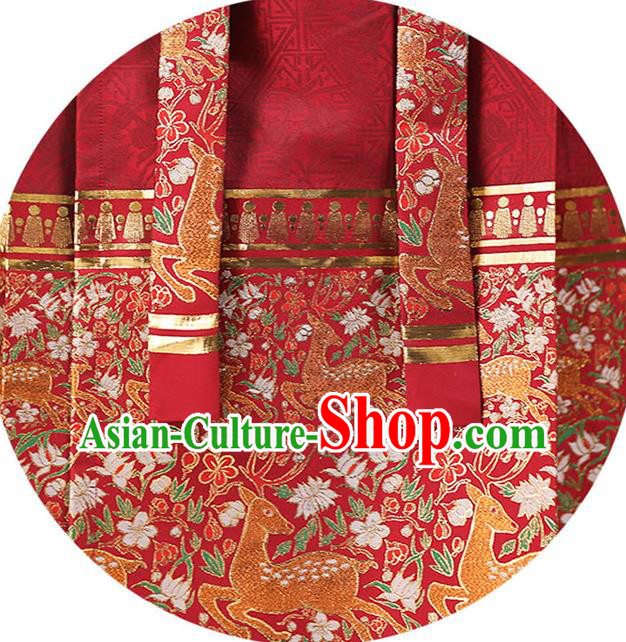 China Ancient Noble Lady Costumes Traditional Ming Dynasty Young Mistress Historical Clothing