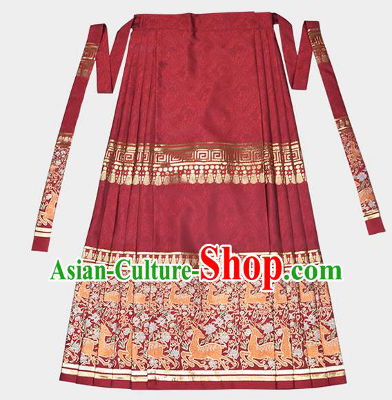 China Ancient Noble Lady Costumes Traditional Ming Dynasty Young Mistress Historical Clothing