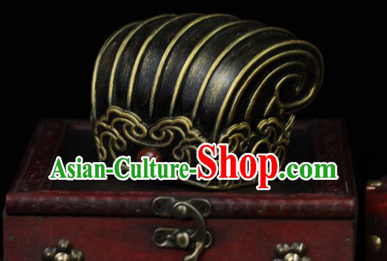 China Ancient Prince Hair Accessories Traditional Song Dynasty Emperor Hairdo Crown
