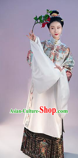 Traditional China Ming Dynasty Royal Countess Historical Clothing Ancient Noble Woman Costumes