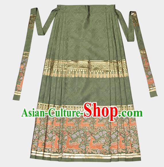 China Ancient Noble Mistress Hanfu Costumes Traditional Ming Dynasty Young Beauty Historical Clothing