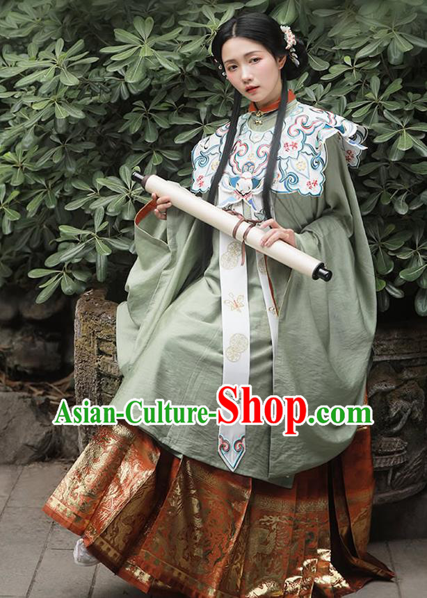 China Traditional Ming Dynasty Court Beauty Historical Clothing Ancient Royal Princess Hanfu Costumes