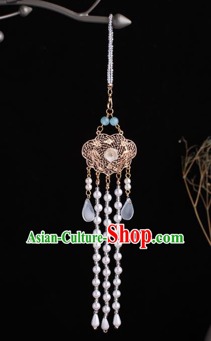 China Classical Tassel Brooch Traditional Cheongsam Pendant Accessories