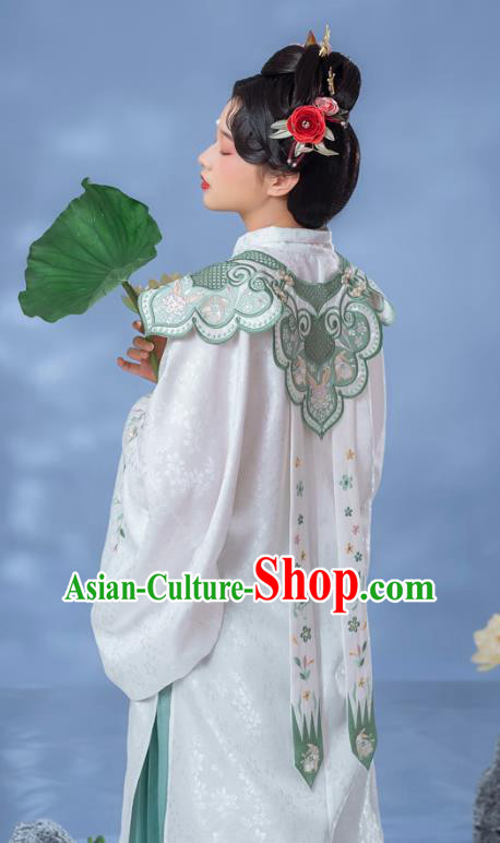 China Traditional Hanfu Dress Ancient Ming Dynasty Palace Lady Historical Clothing Full Set