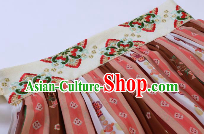 China Traditional Tang Dynasty Royal Princess Hanfu Dress Ancient Palace Beauty Historical Clothing