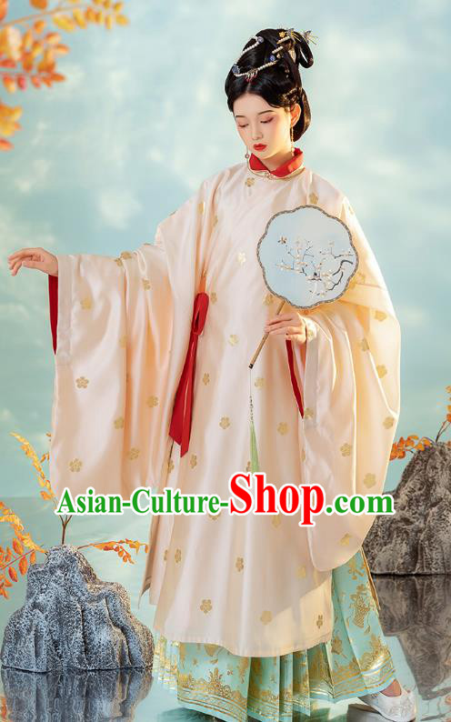 China Ancient Imperial Concubine Hanfu Dress Traditional Ming Dynasty Court Woman Historical Clothing