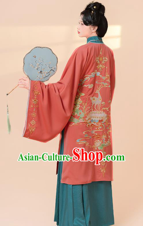 Ancient China Noble Mistress Hanfu Clothing Traditional Ming Dynasty Imperial Concubine Historical Costumes
