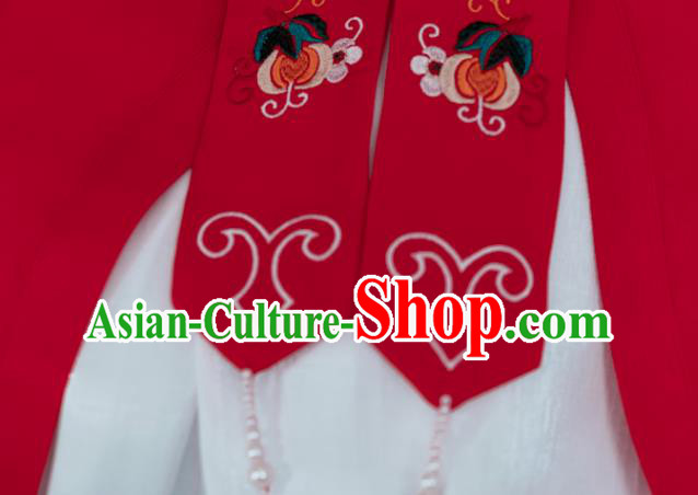 China Traditional Ming Dynasty Historical Costumes Ancient Noble Woman Embroidered Hanfu Clothing