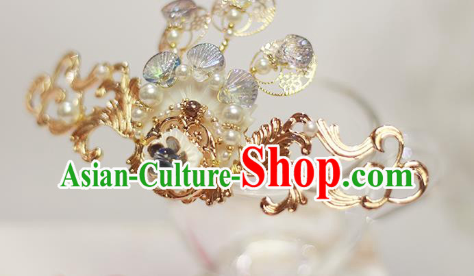 Chinese Cosplay Hair Accessories Traditional Hanfu Scale Hair Crown