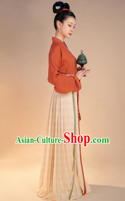 China Song Dynasty Noble Woman Historical Clothing Ancient Court Beauty Hanfu Dress