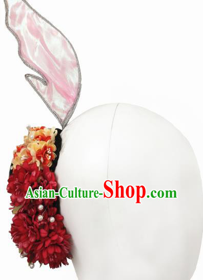 Traditional China Classical Dance Wig Chignon Fan Dance Fish Dance Hair Accessories