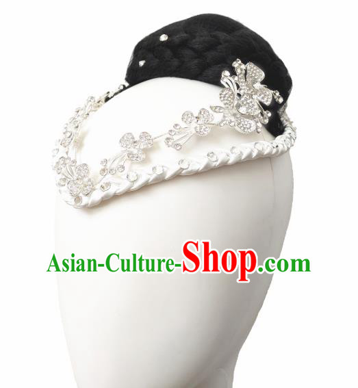 Traditional China Fan Dance Wig Chignon Classical Dance Hair Accessories