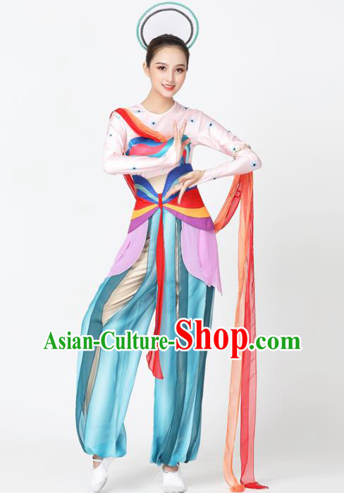 China Classical Dance Stage Performance Outfits Traditional Flying Apsaras Dance Costume
