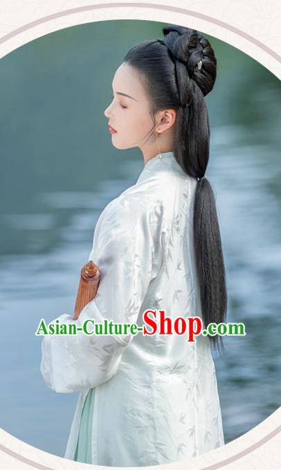 China Ancient Noble Beauty Hanfu Costumes Traditional Song Dynasty Historical Clothing Full Set