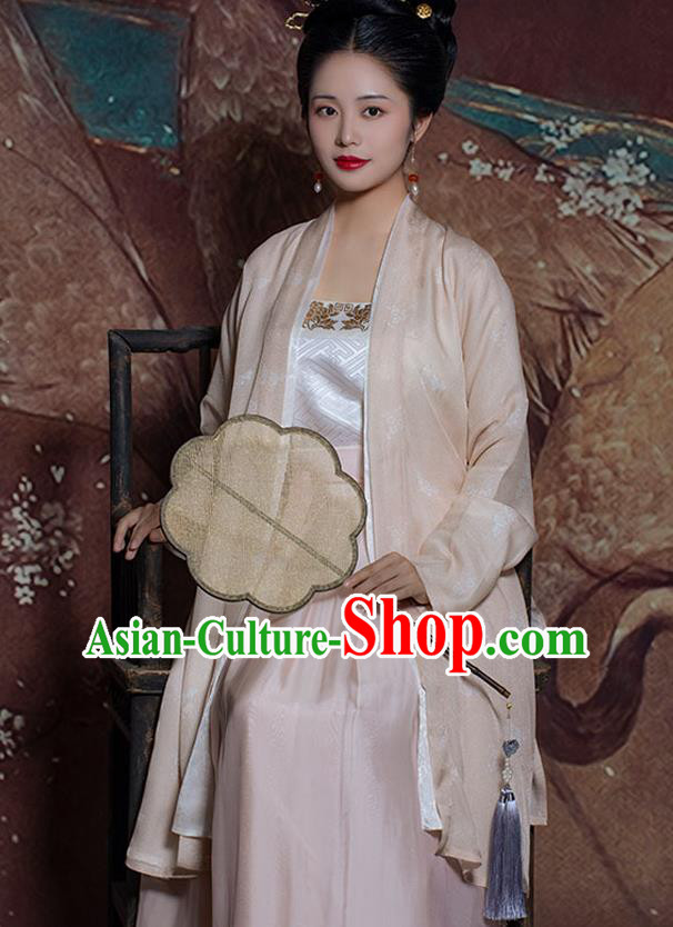 China Traditional Song Dynasty Young Mistress Historical Clothing Ancient Patrician Lady Hanfu Costumes