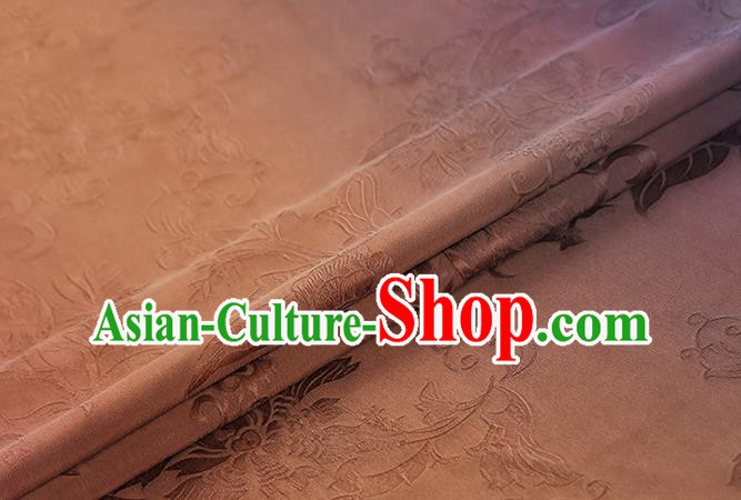 Chinese Cheongsam Gradient Gambiered Guangdong Gauze Classical Pattern Silk Fabric Traditional Jacquard Brocade Drapery