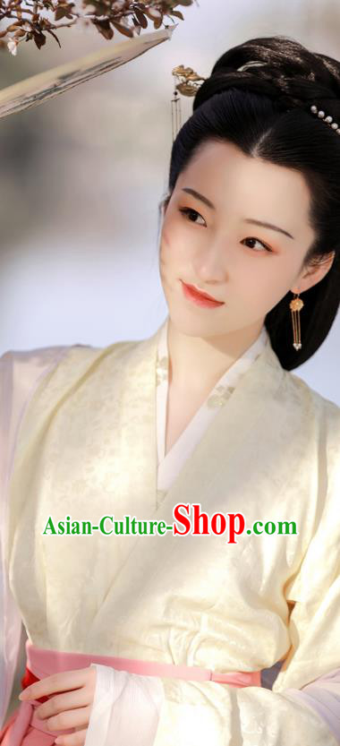 China Ancient Noblewoman Clothing Traditional Hanfu Dress Song Dynasty Royal Countess Historical Costume