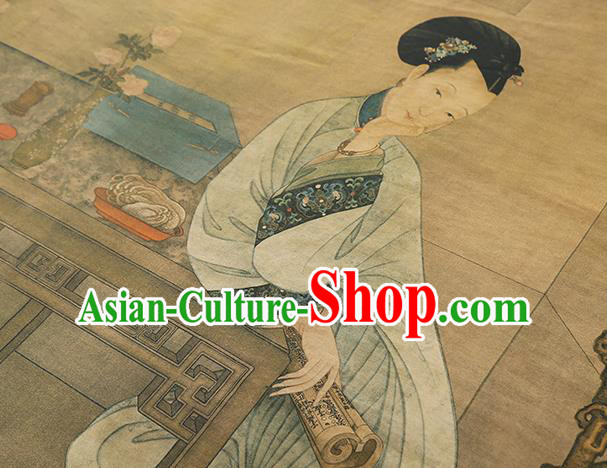 China Cheongsam Drapery Classical Ginger Gambiered Guangdong Gauze Traditional Printing Beauty Silk Fabric