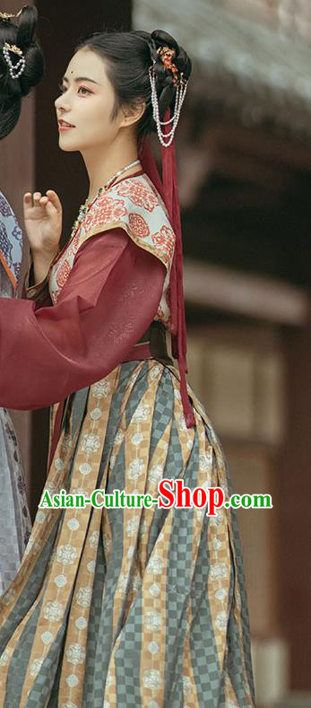 China Ancient Dance Lady Hanfu Dress Traditional Tang Dynasty Historical Clothing