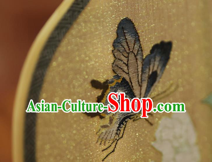 China Handmade Painting Camellia Silk Fan Ancient Princess Palace Fan Traditional Hanfu Silk Fans
