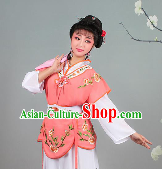China Huangmei Opera Maidservant Dress Clothing Traditional Peking Opera Actress Garment Costumes