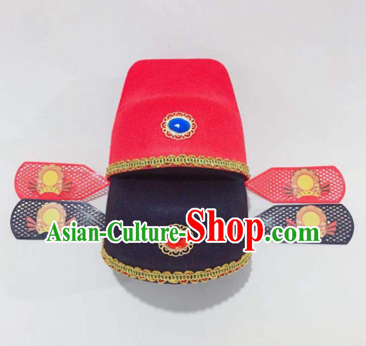 China Ancient Style Wu Sha Hat Traditional Peking Opera Scholar Hat Official Headwear