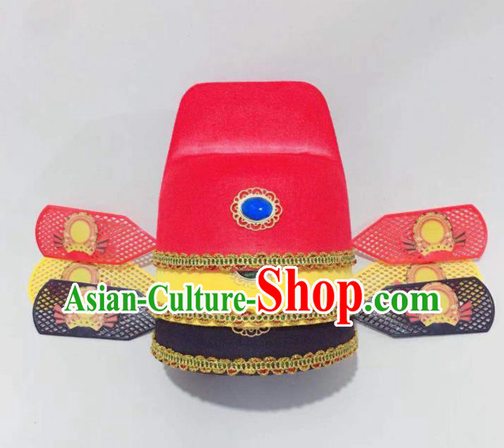 China Ancient Style Wu Sha Hat Traditional Peking Opera Scholar Hat Official Headwear