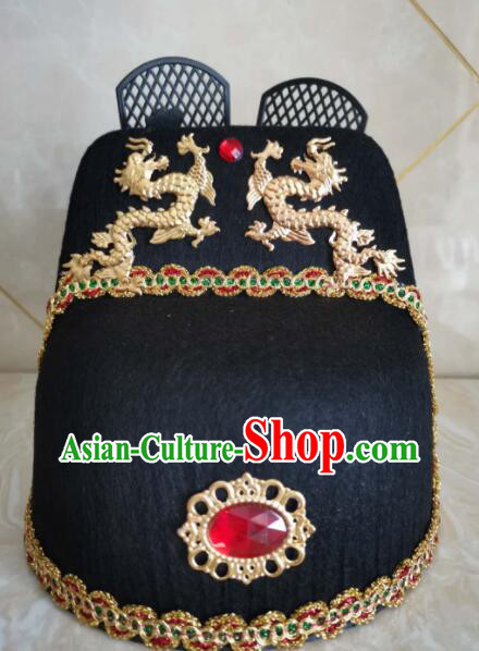 China Traditional Peking Opera Swordsman Hat Ming Dynasty Official Headwear Ancient Style Wu Sha Hat