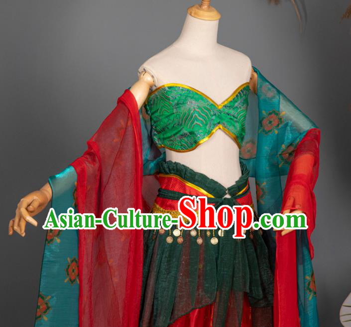 China Classical Dance Clothing Cosplay Dunhuang Fairy Hanfu Dress Ancient Princess Garment Costumes