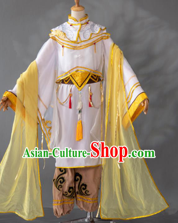China Traditional Hanfu Clothing Cosplay Swordsman Apparels Ancient Young Hero Garment Costumes