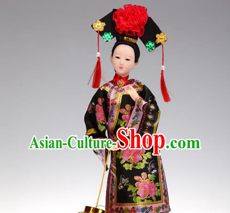 Handmade Traditional China Beijing Silk Figurine - Qing Dynasty Princess