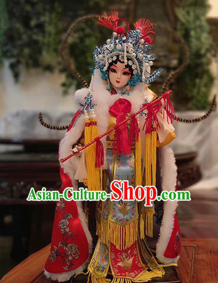Handmade Traditional China Beijing Silk Figurine - Peking Opera Doll Wang Zhaojun
