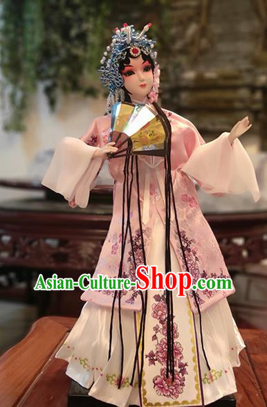 Handmade China Beijing Silk Figurine Traditional Peking Opera Doll - Du Liniang