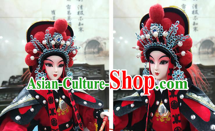 Handmade Traditional Peking Opera Doll China Beijing Silk Figurine - Hua Mulan