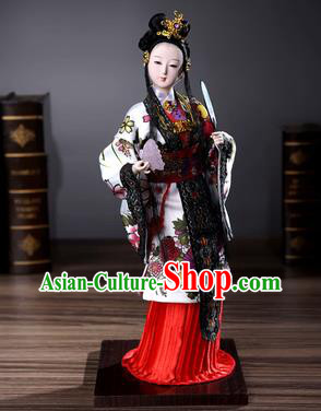 Handmade A Dream in Red Mansions Traditional China Beijing Silk Figurine the Twelve Hairpins of Jinling Xue Baochai