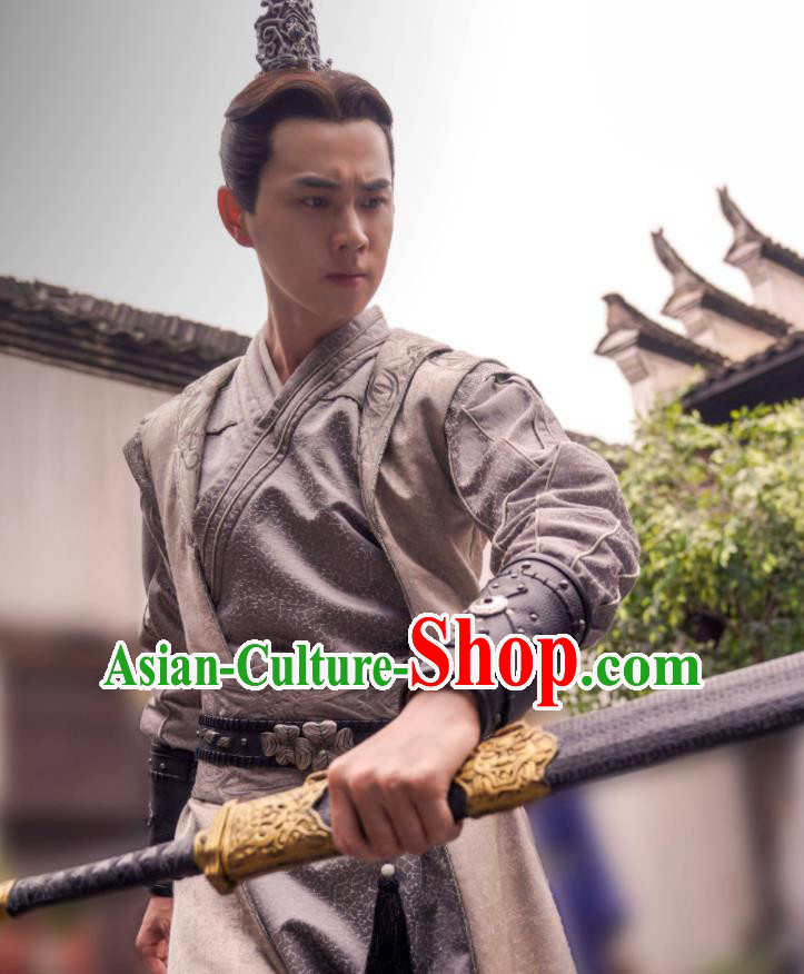 Chinese Ancient Swordsman Garment Costumes Traditional General Hanfu Apparels Drama The Imperial Coroner Xiao Jingli Clothing