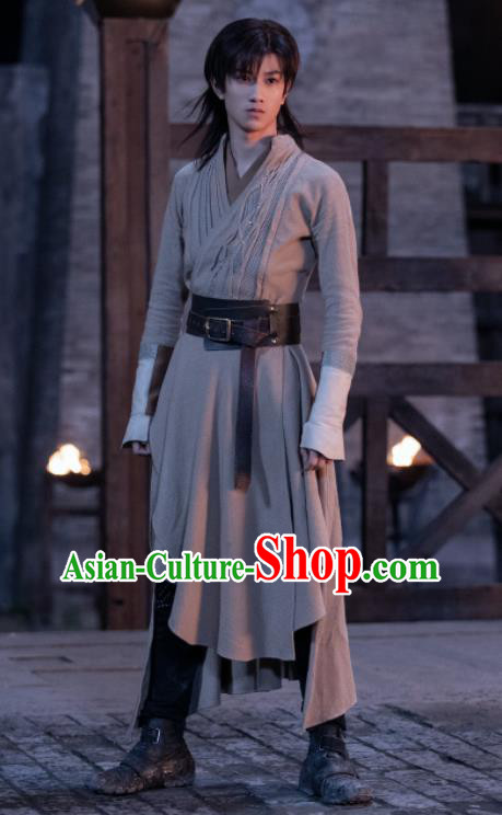 Chinese TV Show Douluo Dalu Young Swordsman Ma Hongjun Clothing Ancient Hero Garment Costumes