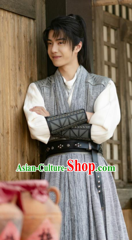 China Ancient Swordsman Garments Costume Traditional Wuxia Drama The Legend of Fei Xie Yun Clothing
