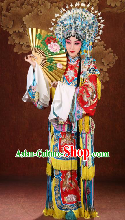 China Traditional Opera Princess Clothing Beijing Opera Diva Costume Peking Opera Hua Tan Dress Garments and Headdress