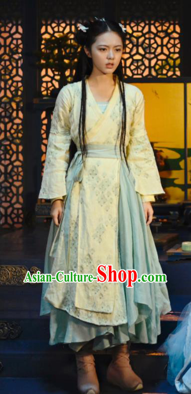 China Ancient Young Lady Dress Garments Romance Drama The Blessed Girl Huotu Ling Long Costumes Traditional Fairy Clothing