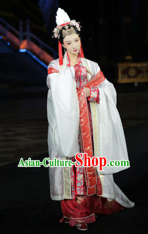 Traditional China Song Dynasty Wedding Historical Costumes Ancient Court Empress Hanfu Clothing Full Set