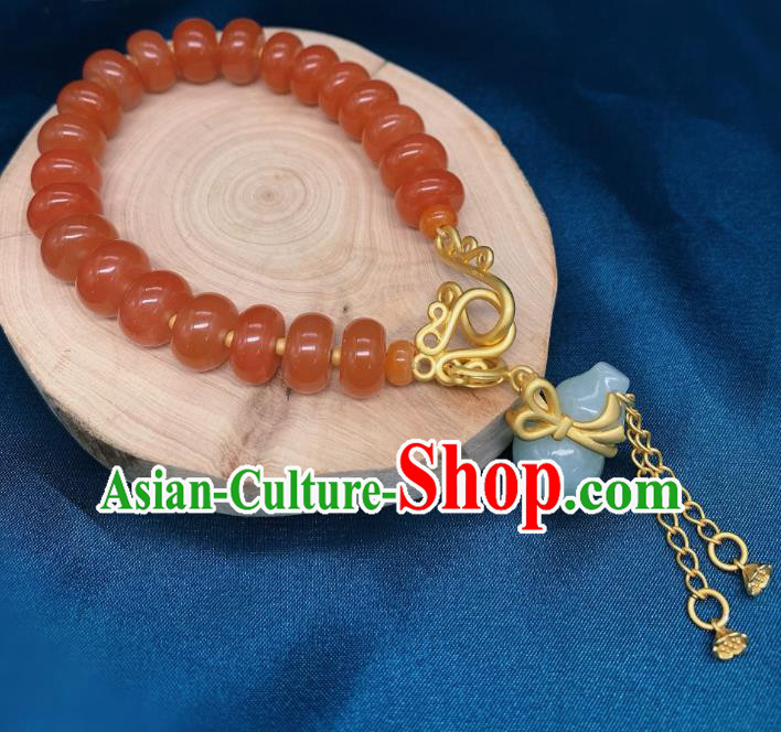 Handmade Chinese Wedding Bracelet National Agate Beads Wristlet Accessories