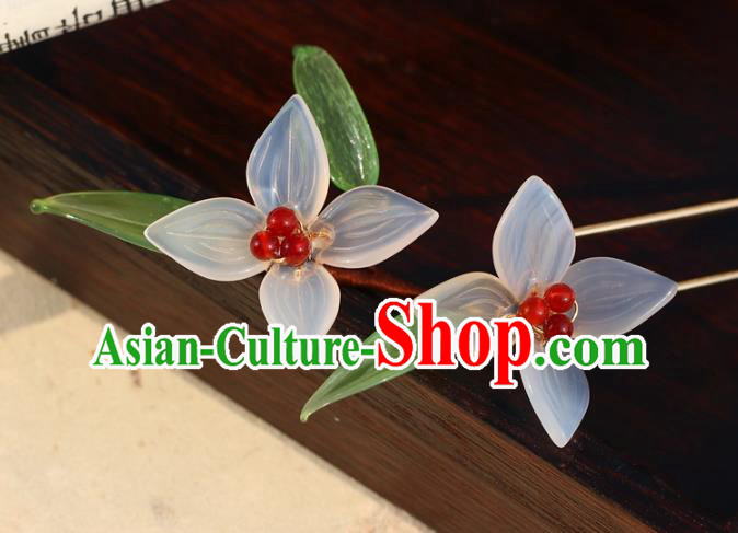 China Classical Litchi Flower Hairpin Traditional Hair Accessories Hanfu Hair Stick