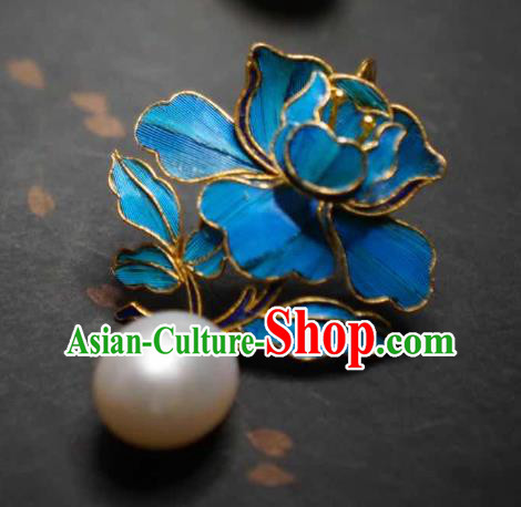 Handmade Chinese Cheongsam Ear Accessories Traditional Culture Jewelry Qing Dynasty Court Earrings