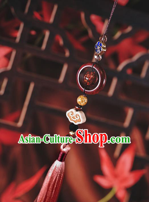 Handmade Chinese Traditional Waist Accessories Classical Cheongsam Brooch Tassel Pendant