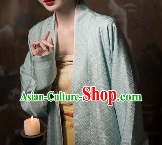 China Ancient Patrician Woman Hanfu Costumes Traditional Song Dynasty Female Historical Clothing