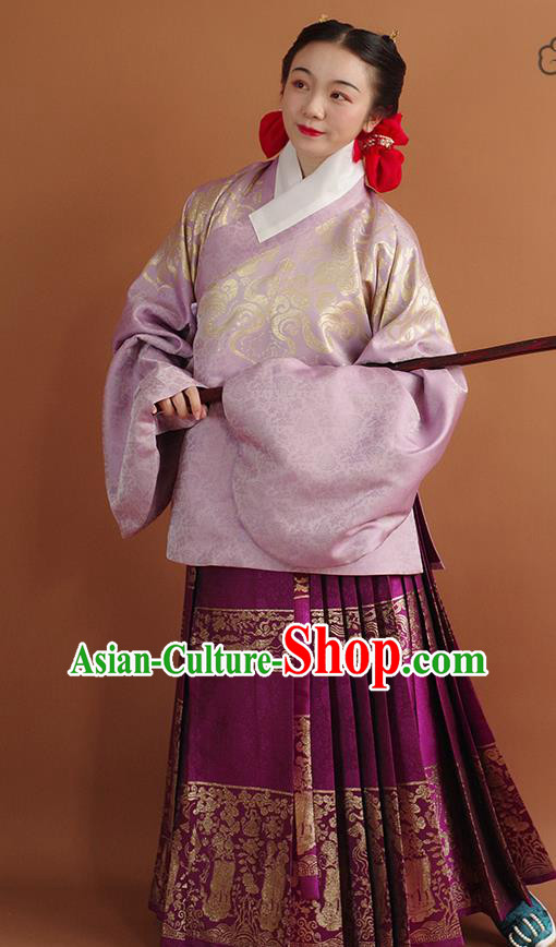 China Ming Dynasty Court Lady Hanfu Clothing Traditional Ancient Palace Beauty Costumes